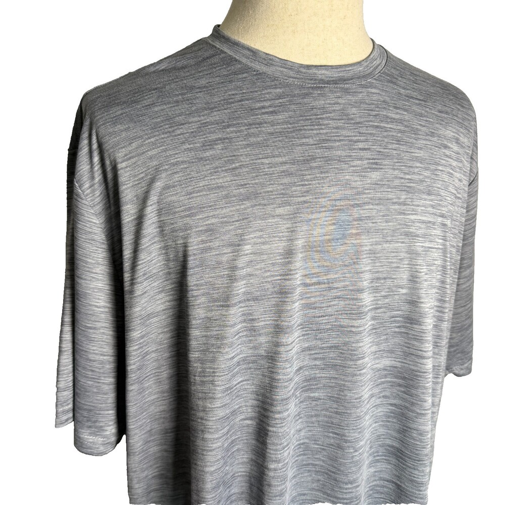 Zelos Men's Performance T-Shirt 3XLT Heathered Gray Big & Tall Short Sleeves